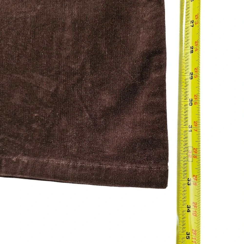 Guess Jeans Womens Brown Corduroy Flare Leg Stretch Size‎ 14 Waist 32 J42008 NWT